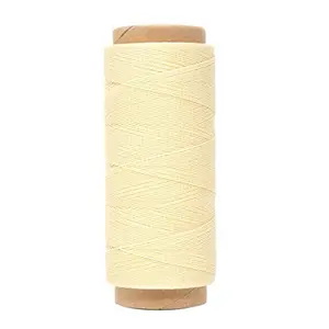 0.45mm Round Waxed Thread for Leather Sewing Leather Thread Wax String Polyester Cord for Leather Craft Stitching Bookbinding