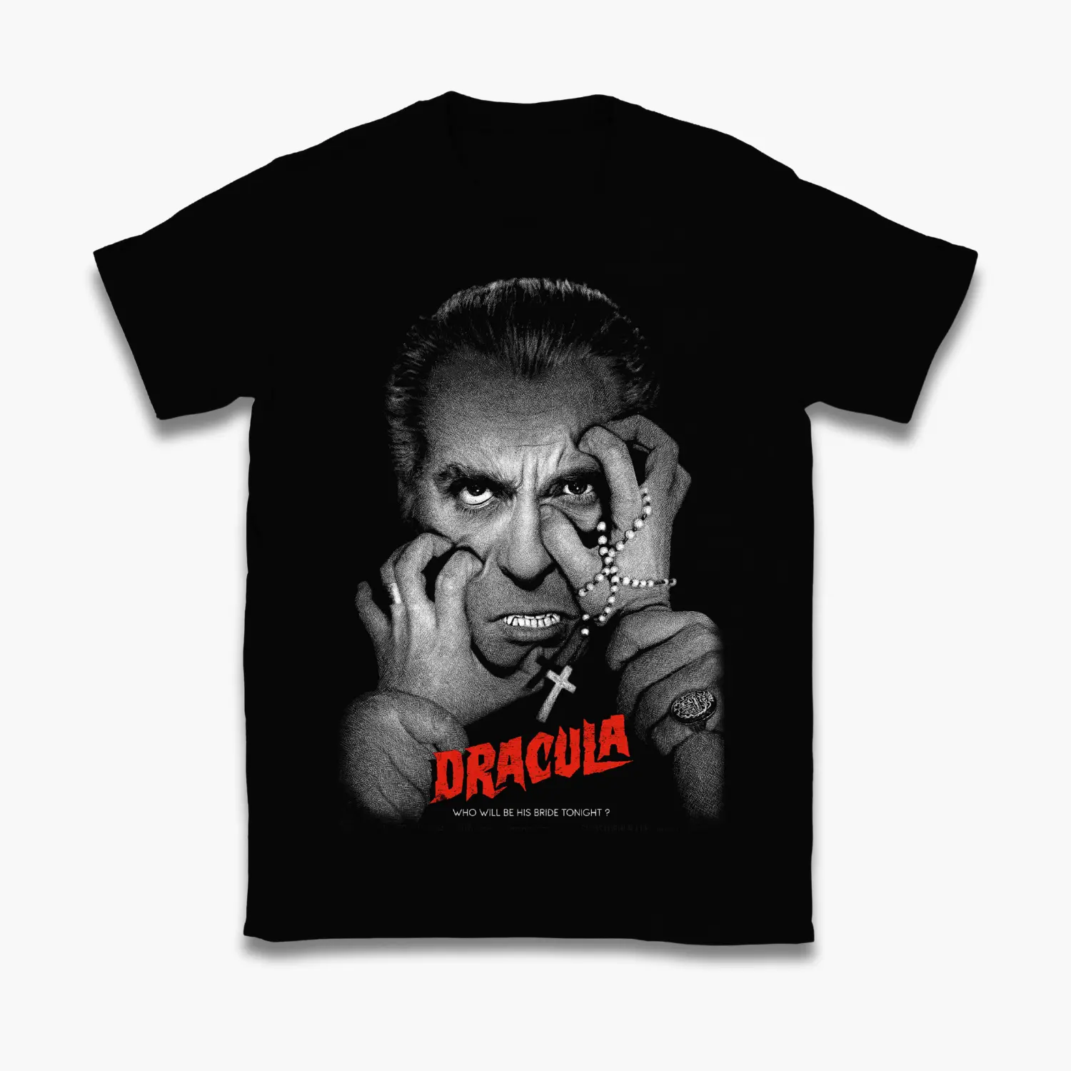 Vampire Dracula 1958 T-Shirt, Classic Horror Movie Graphic Tee, Retro Dracula Film Fan Shirt, Gothic Vampire Halloween Merch