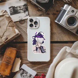 Yuzuriha Vinyl Sticker, Hell’s Paradise Anime Sticker, Masked Ninja Style, Anime Laptop Car Water Bottle Decor