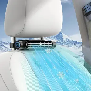 Car Fan for Driver and Passenger's Seat - Mini Portable USB Backseat Cooling Fan Kids Baby Quiet headrest Neck Fan Accessories with 3 Adjustable Wind Speeds for All Cars Vehicle Jeep Van RV Truck