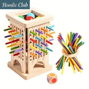 Wooden Stick Puzzle Toy – Multiplayer Interactive Board Game, Parent-Child Brain Teaser, Boosts Logic & Spatial Thinking, Ideal Holiday Gift for Kids Artificial Christmas with Folding Camping Cot Mattress Style High Carbon Steel Fruit Knife