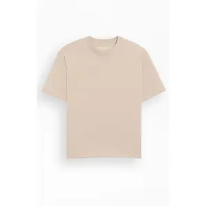 Pacsun Men's Tan Premium Cropped T-Shirt