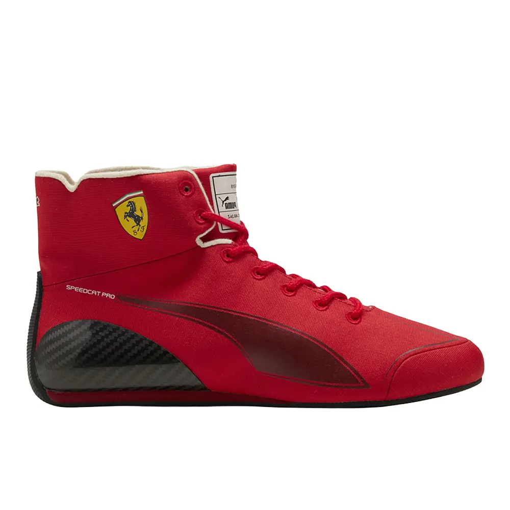 PUMA Mens Scuderia Ferrari Hp 20 Years Of Red Speedcat Pro High  Sneakers Shoes Casual - Red