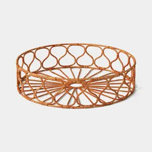 Rattan Wrapped Metal Tray - Threshold