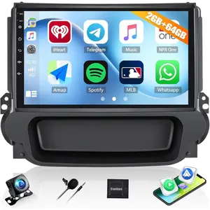 2G+64G Car Stereo for Chevrolet Chevy Malibu 2013 2014 2015 with Wireless CarPlay Android Auto 9" Android 15 Head Unit Touch Screen Car Radio with Bluetooth GPS Navigation WiFi FM HD Backup Camera