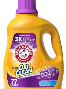ARM & HAMMER Plus OxiClean Odor Blasters Fresh Burst, 77 Loads Liquid Laundry Detergent, 100.5 Fl oz