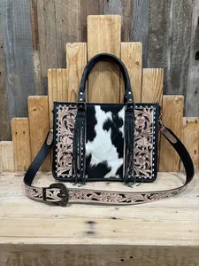 Cowhide Concealed Carry Tote Crossbody!