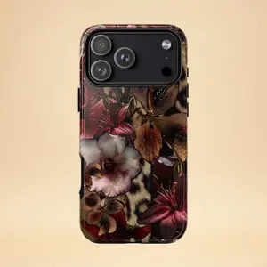 Vintage Leopard Mosaic Phone Case for iPhone