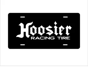 Hoosier Racing Tire License Plate Aluminum Car Tag Motorsport Performance Racing