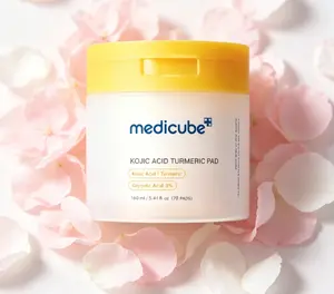 Official Medicube Calming Toner Pads – 70 Sheets with Kojic Acid, Turmeric & Niacinamide for Sensitive Skin Care