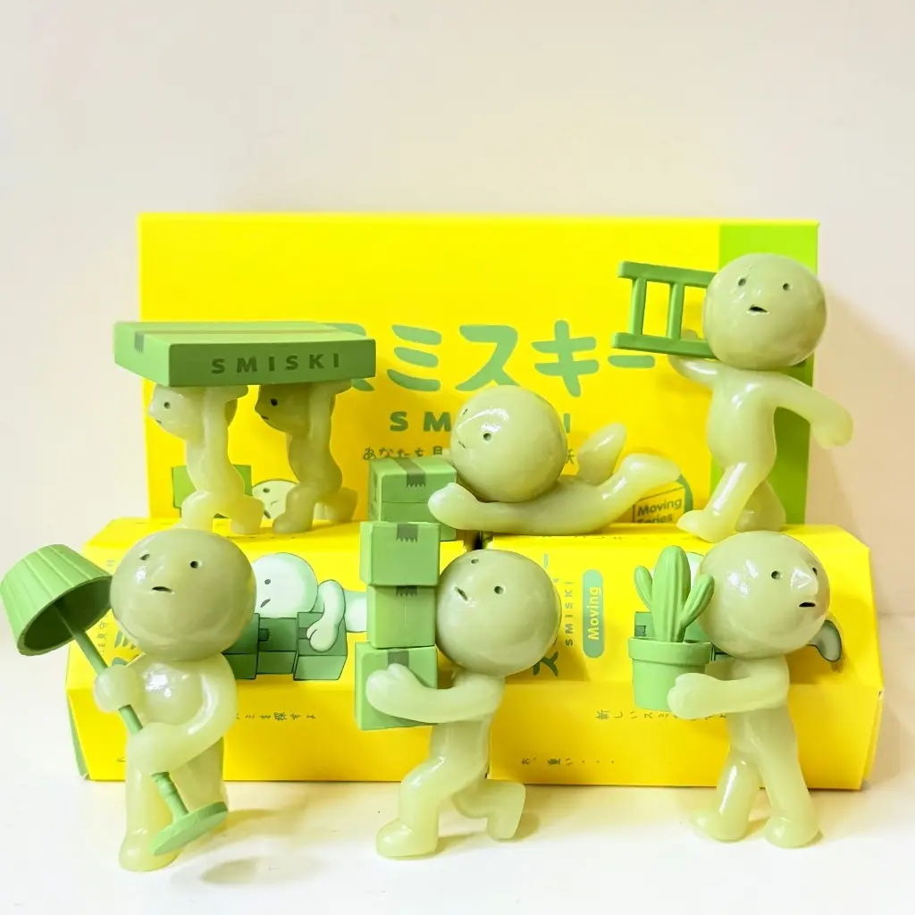 Smiski Mystery Mini Figures | Glow-in-the-Dark Character Collection | Choose Your Favorite Series or Full Box Surprise