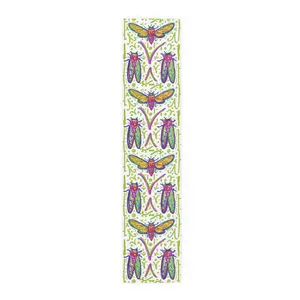 Cicada Crescendo Max Table Runner for Vibrant Home Decor, Dining Table Accent, Spring & Summer Celebrations, Unique Gift, Bohemian Style
