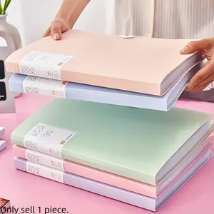 A4 Transparent Multi-Layer Folder, 30-Page Polycarbonate Binder for Documents & Paper Organization, Document Organizer, Durable Lightweight Design