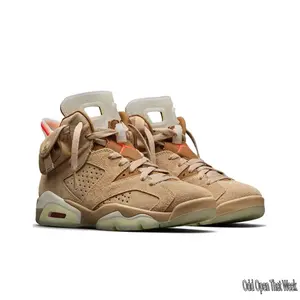 Casual High-Top Basketball Shoes - Light Brown Suede, Red Accent Details, Ankle Support Strap, Comfortable Cushioning, Trendy Street Style for Men & Women, All-Day Wear