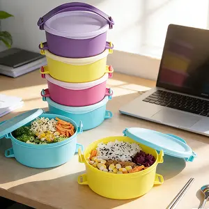 ANJUKE High Temperature Resistant Heating Up to 130°C Microwave Safe Food Storage Container for Easy Heating  Lunch Boxes Tableware