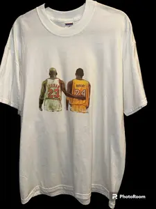 GQ quality Menswear 100% cotton Graphic Tee Shirt, Jordan & Bryant NBA  Legends Size XL  Casual Classic Stylish Basketball Top T-Shirt Short Sleeve cool Streetwear