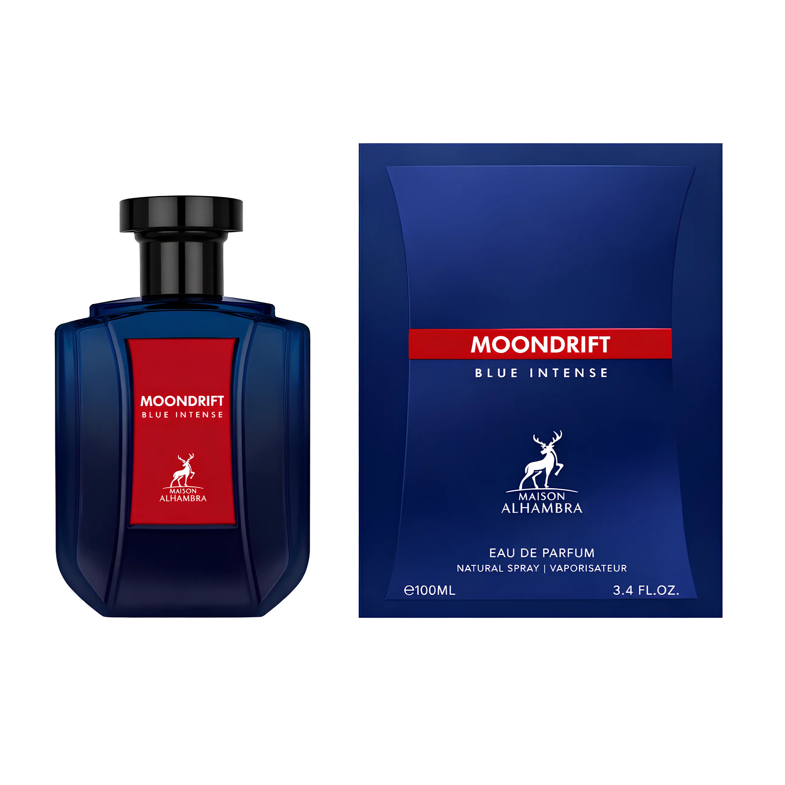 Maison Alhambra Moondrift Blue Intense for Men Eau de Parfum Spray, 3.4 Ounce