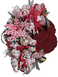 Classic Christmas Santa Wreath