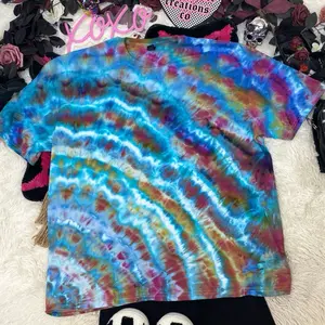 Cosmic Summer Geode Ripple Ice Tie Dye Shirt Unisex T-shirt Handmade SoulShine Rebel