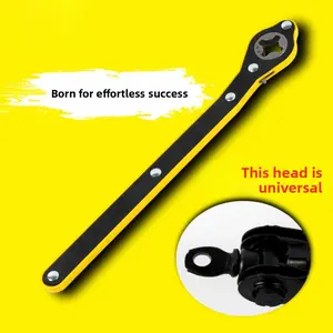 Labor-saving Ratchet Wrench, Universal Cross-type Socket Wrench for Car Tire Repair, Effort-saving Hand Tool