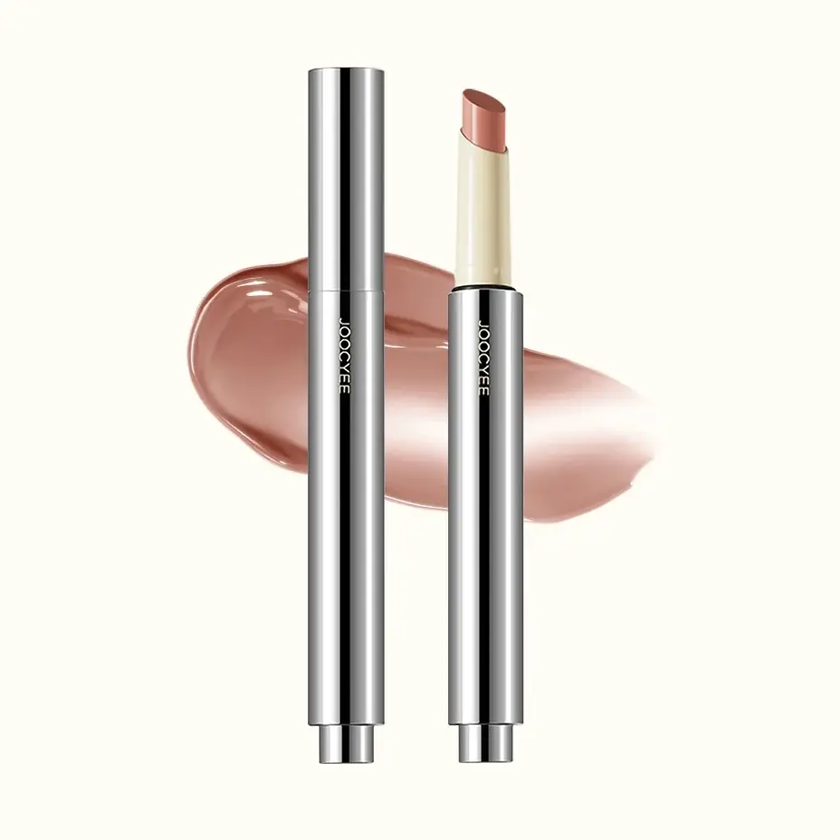 JOOCYEE 1.0 Glossy Rouge Lip Balm with Glass Shine, Hydrating Moisturizer & Transfer Resistant Finish, Lipstick Tint 3g, Glossy Lips, Hydration Boost, Everyday Glam, Single Item, 8H Ice Film Locks Color, Moisturizing campingessentials Long-Lasting