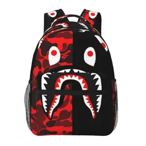 Large capacity Sprayground Shark Travel Backpack Sturdy Laptop Sprayground Shark Carry On Backpacks Sprayground Shark Anime Backpack Cute Cartoon Funny Casual Daypack  Business Work Bag for Back to School, anniversary and holiday gift