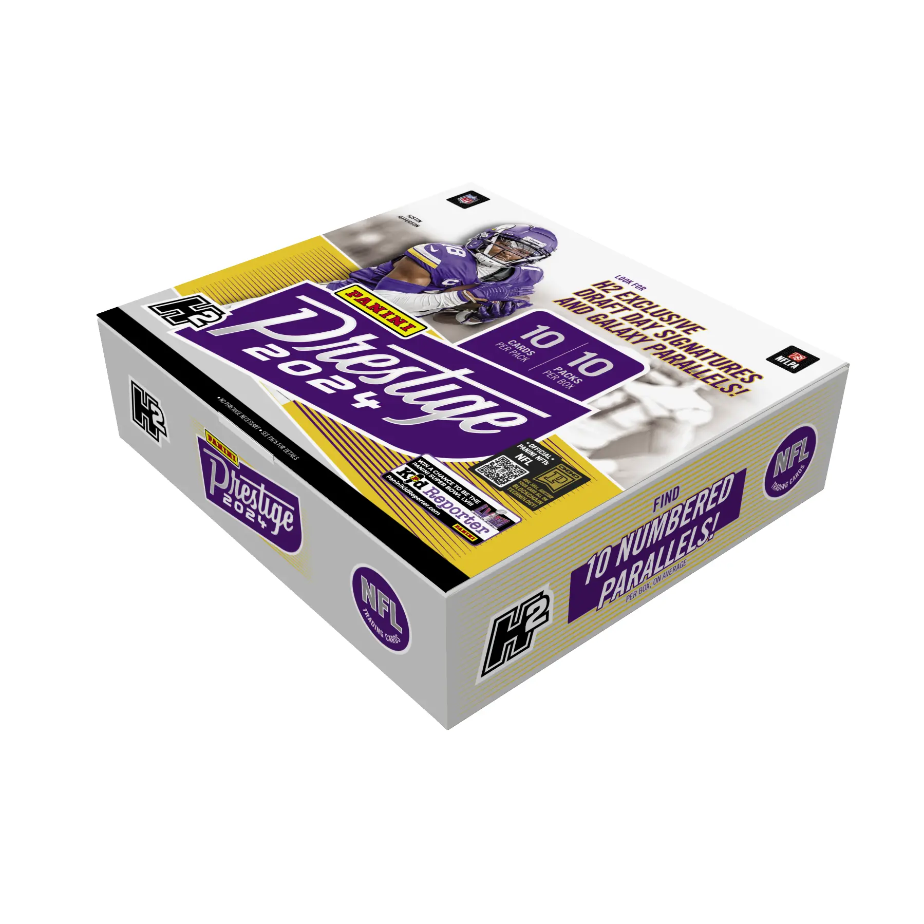 2024 Panini Prestige NFL Trading Card Box (Hobby H2 Hybrid) Galaxy Parallels!