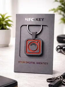 NFC Keychain – Tap to Share Instagram | Custom Digital Business Card | Smart NFC Tag