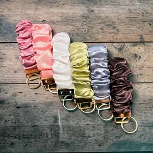 Satin Key Ring - Assorted Colors, Durable Material, Perfect for Keys and Accessories
