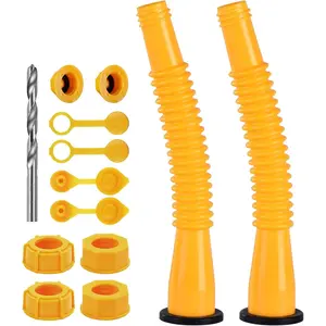 Gas Can Spout Replacement, Replacement Gas Can Spout. Gas Can Nozzle (2 Kit-Yellow) All gaskets are installed and ready to use upon receipt. For 1/2/5/10 gallon gas can. Easy and convenient to use
