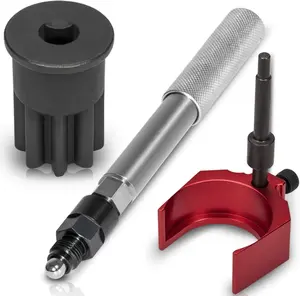 For Caterpillar J-42083 Automatic Timing Pin, 9U-7227 Injector Height Adjustment Gauge Tool & Engine Barring Socket Fits CAT 3406E, C-15 and C-16(Set of 3)