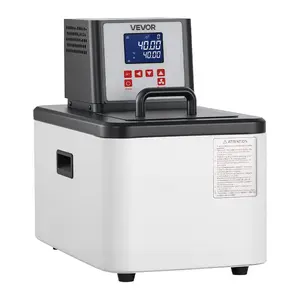 VEVOR Laboratory High-Temperature Circulating Oil Bath, Up to 300/572, 6 L Lab Constant Temperature Heating Tank, 0.1 High Precision, Internal and External Dual Circulation, for Laboratory