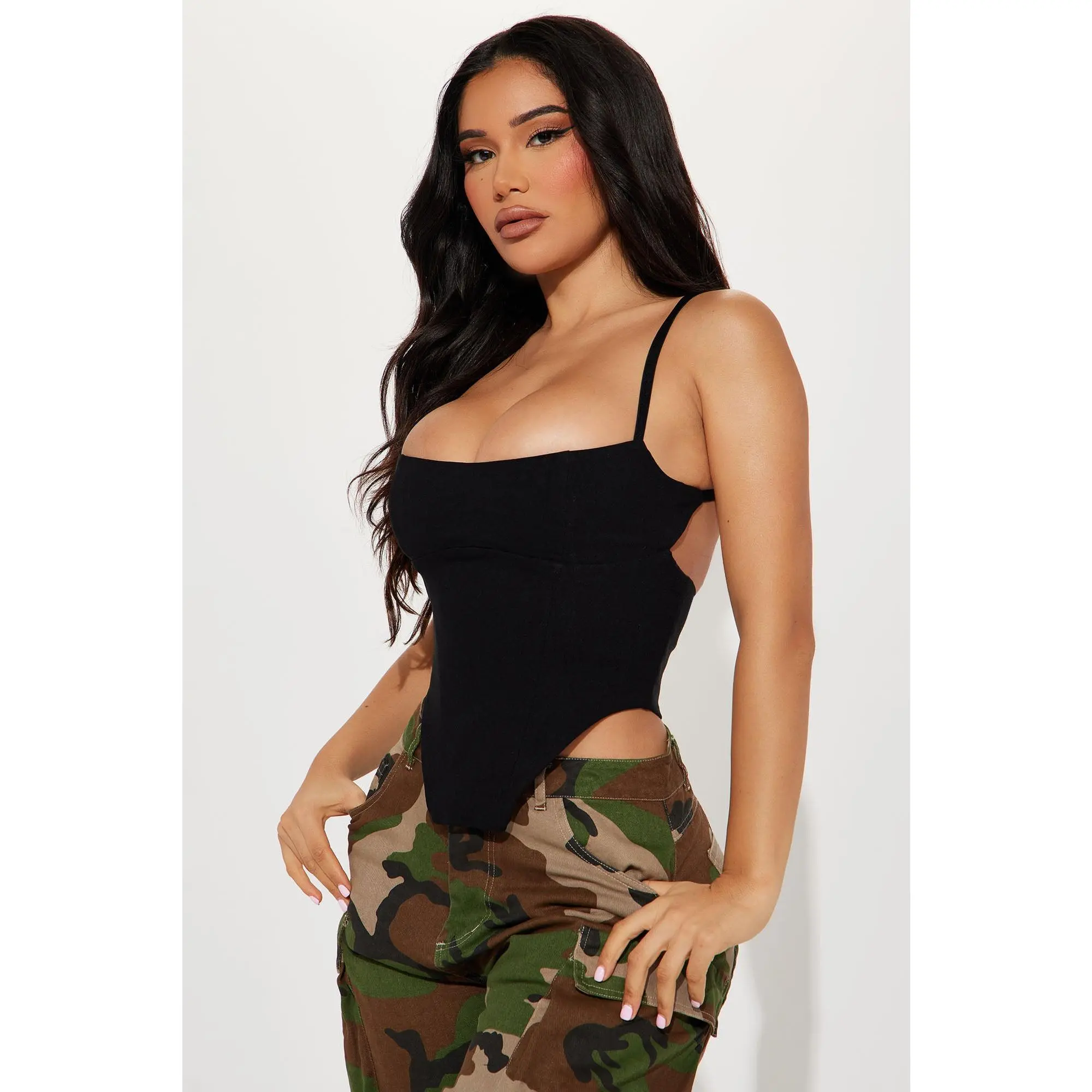 Crishelle Corset Top - Black