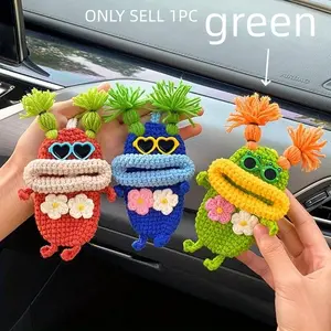 Car Key Bag, Fun and Quirky Key Holder, Women's Woven Key Pouch, Stylish and Practical Car Accessories, Perfect Gift Idea