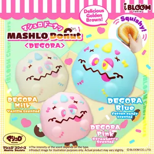 iBloom Squishy Mashlo Donuts DEGORA Kawaii Soft Scented Slow Rising Stress Relief