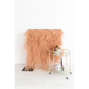 Tulle Fringe Backdrop in Coffee