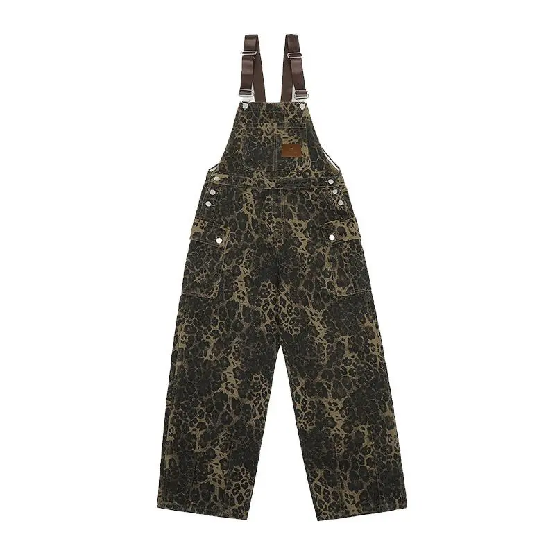 Aelfric Eden Leopard Print Overalls Casual Suits Trendy Unique