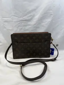 Pre-owned Louis Vuitton LV Classic Monogram Canvas Flat Shoulder Crossbody Messenger Bag/WJ3816012