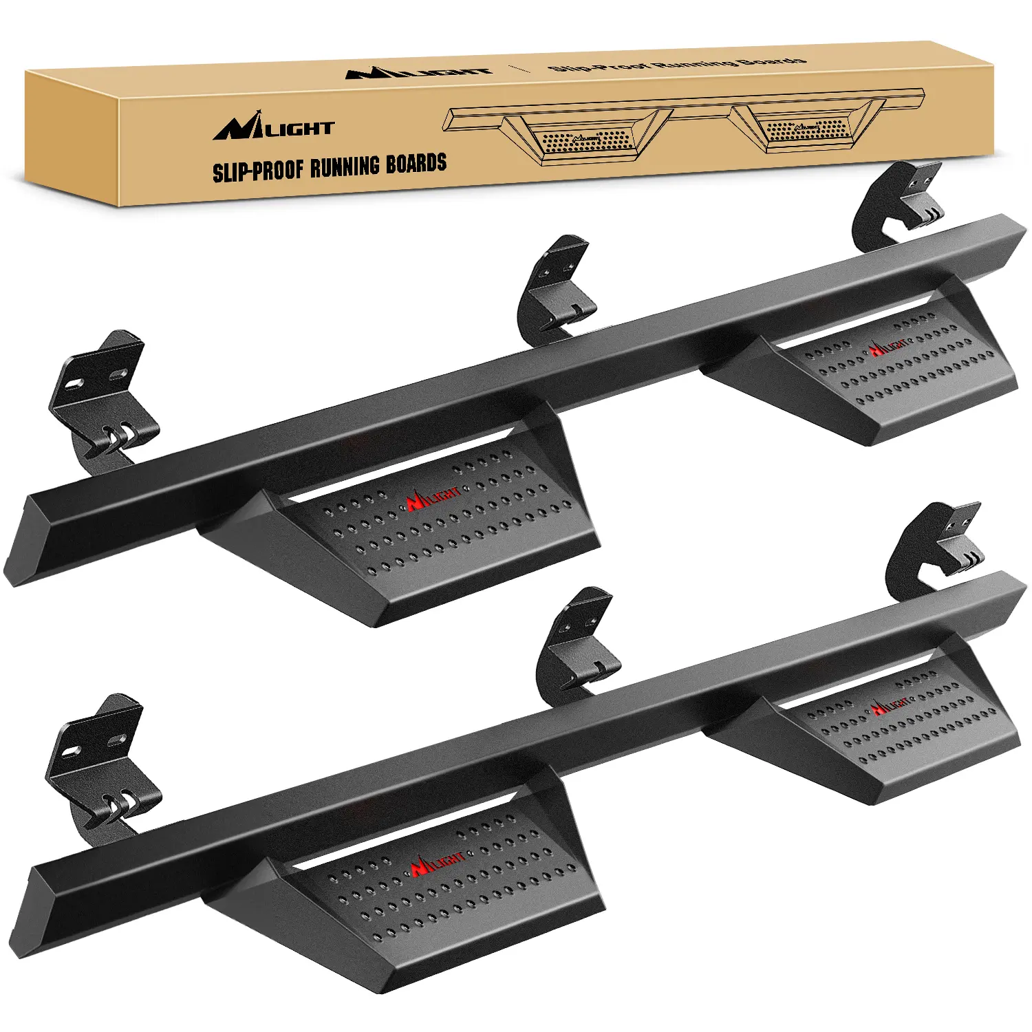 Nilight Running Boards Compatible for 2009-2018 Dodge Ram 1500 Crew Cab 2019-2024 1500 Classic 2010-2024 2500 3500 4 Inch Drop Side Steps Bolt-on Black Powder Coated Nerf Bars Car Truck Parts Replacement Automotive dealsforyoudays, Car Accessories, Vehicl