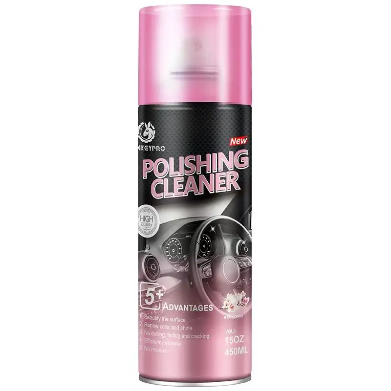 Quick Interior Detail Cleaner - Polished Coated Anti-Aging Spray Bottle - 15 oz UV Protection wheel cleaner car interior Cleaning Automotive Detailing