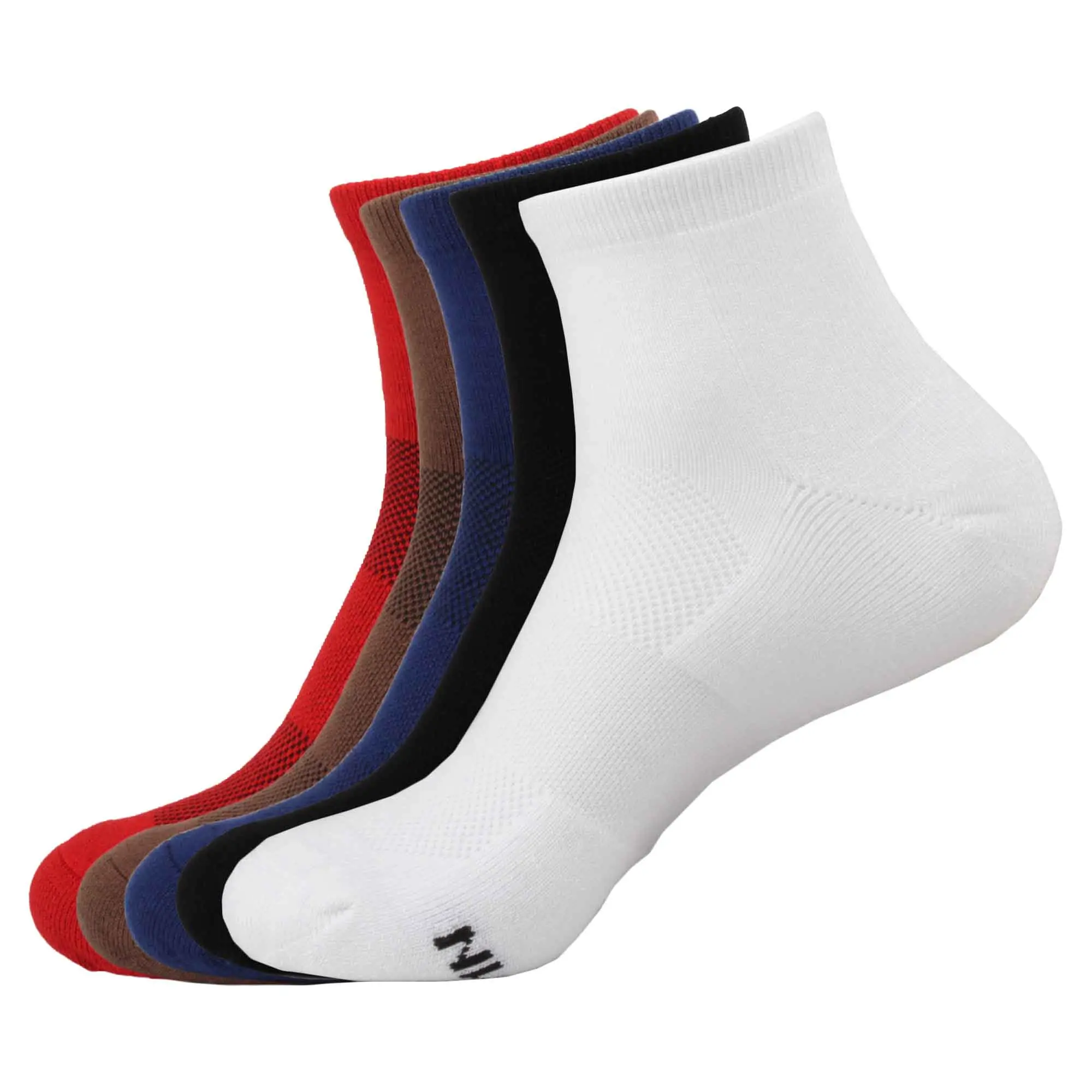 Men's Bamboo Cushioned Athletic Quarter Socks