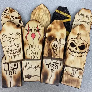 Mini Wooden Halloween coffins