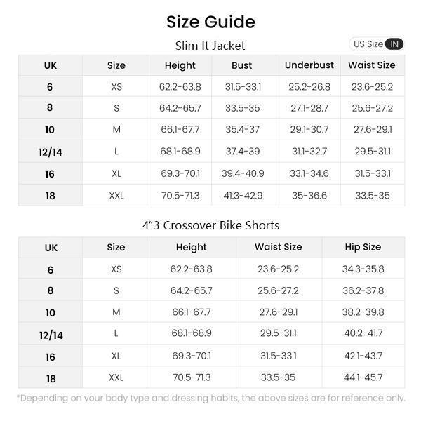 GLOWMODE 2PCS Slim-It BBL Jacket & 4"3 Crossover Bike shorts Bundle Set