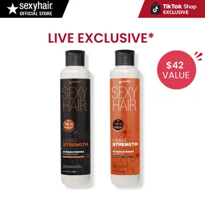 SEXYHAIR I WANT STRENGTH Shampoo & Conditioner Set