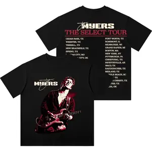 Ty Myers The Select Tour Photo Merch Vintage Wash Tee Summer Unisex T-Shirt HAH1032