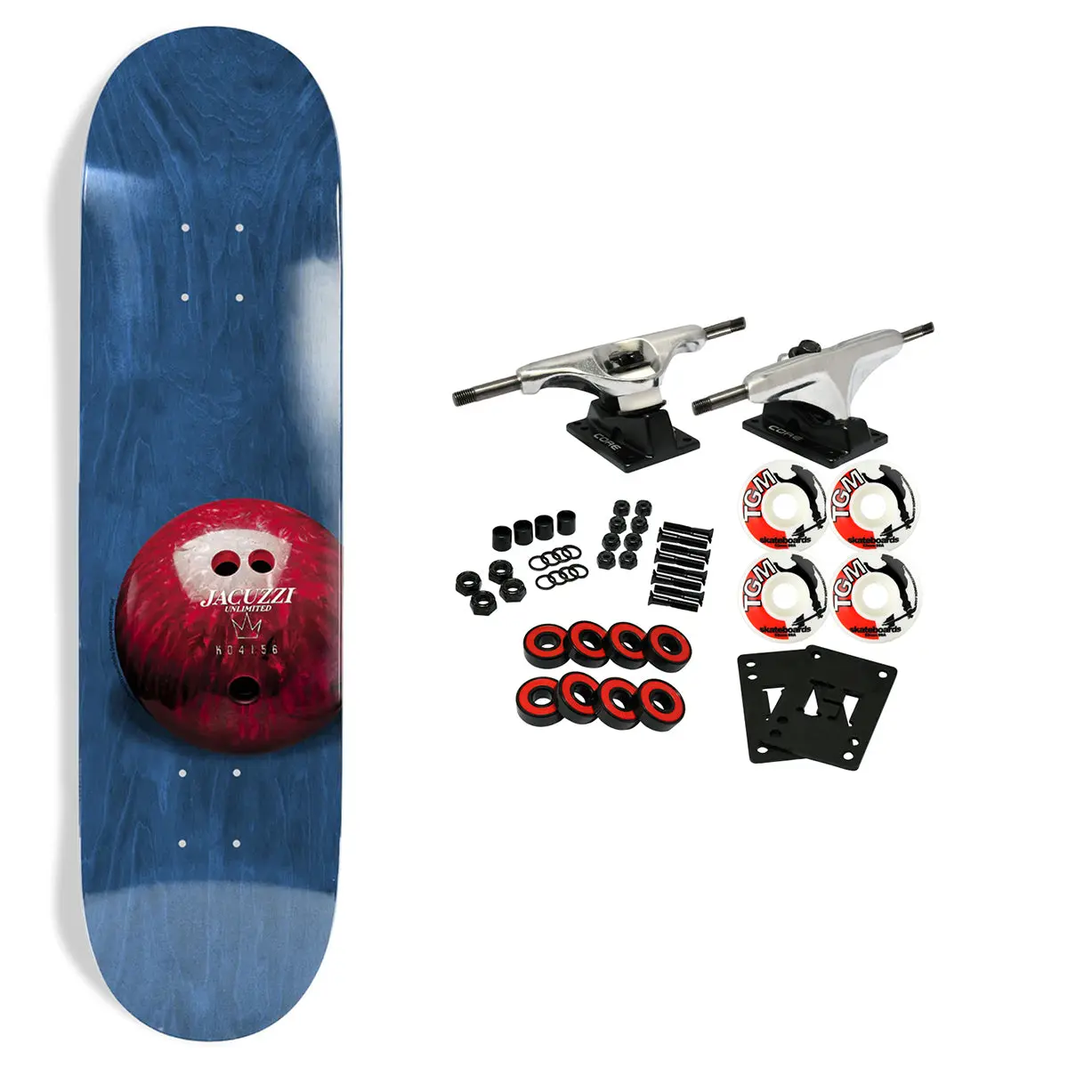 Jacuzzi Skateboard Complete Fourth Street Bowl Blue 8.25" x 31.9"