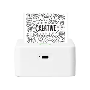 Core Innovations Wireless Mini Portable Thermal Printer Label Maker, Paper Included for Android and iOS Phone - White