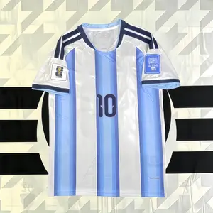 2026 Home No. 10 Messi White and Blue Short-Sleeve Jersey