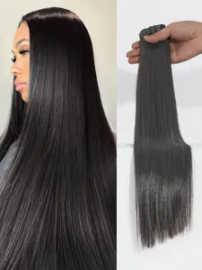 12A Raw Straight Human Hair Bundles Human Hair 100% Unprocessed Brazilian Boutique Virgin Hair Extensions,Double Weft Hairpieces,Double Wefts,Hair Weave Extensions,Triple Lifespan