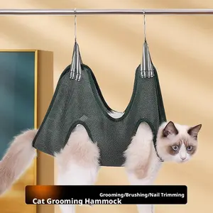 Cat Beauty Hammock Chest Harness for Small Dogs, Pet Hammock Constraint Bag, Multi-Functional Washing Cat Bag, Bathing Nail Trimming Ear Claw Care
